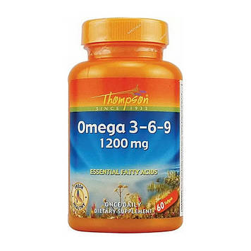 Риб'ячий жир Омега 3-6-9 Томпсон/ Thompson Omega 3-6-9 1200 mg (60 sgels)