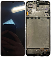 Дисплей модуль тачскрин Samsung M225 Galaxy M22/E225F черный Amoled оригинал сервисная упаковка в рамке