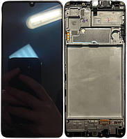 Дисплей модуль тачскрин Samsung A225 Galaxy A22 4G черный Amoled оригинал сервисная упаковка в рамке
