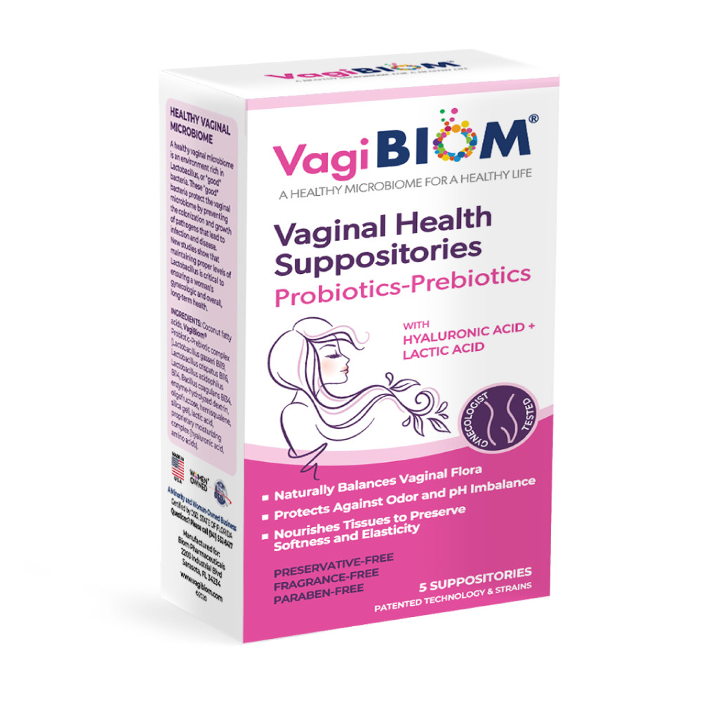 Biom Probiotics Vaginal Probiotic Suppository / Вагінальні супозиторії з пробіотиками 5 шт.