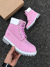 Жіночі зимові черевики Timberland (pink)
