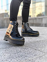 Черевики жіночі зимові Dr. Martens Jadon 2 (Хутро), зимові черевики мартенс (Репліка ААА)