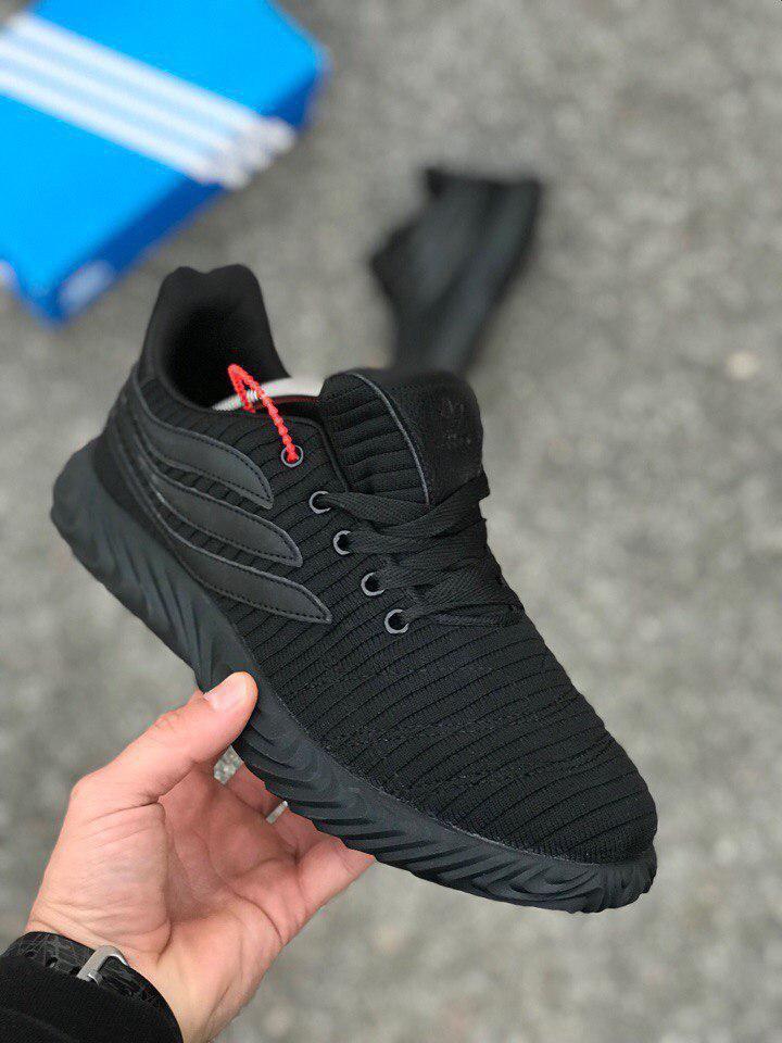 Чоловічі кросівки в стилі Adidas Sobakov (full black), кросівки адідас собакою (Репліка ААА)