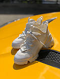 Жіночі кросівки Dior (full white), жіночі білі кросівки Діор, жіночі кросівки Діор, фото 3