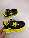 Кросівки для хлопчика Clibee 106 E bl-yellow чорні з жовтим р. 21, фото 2