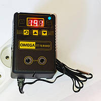 Терморегулятор цифровий високоточний Омега в інкубатор на 1500 Вт із вологозахисним датчиком