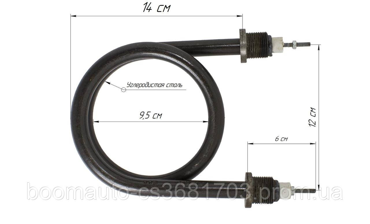 Котловой ТЭН 2,0 кВт черная сталь, ТЭН для котла - фото 2 - id-p1579201375