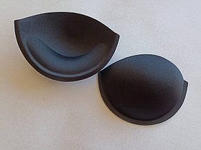 Корсетні чашки балконет #80 з пушапом чорні