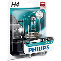 Авто лампа H4 PHILIPS 60/55W 12V P43t X-tremeVision +130%