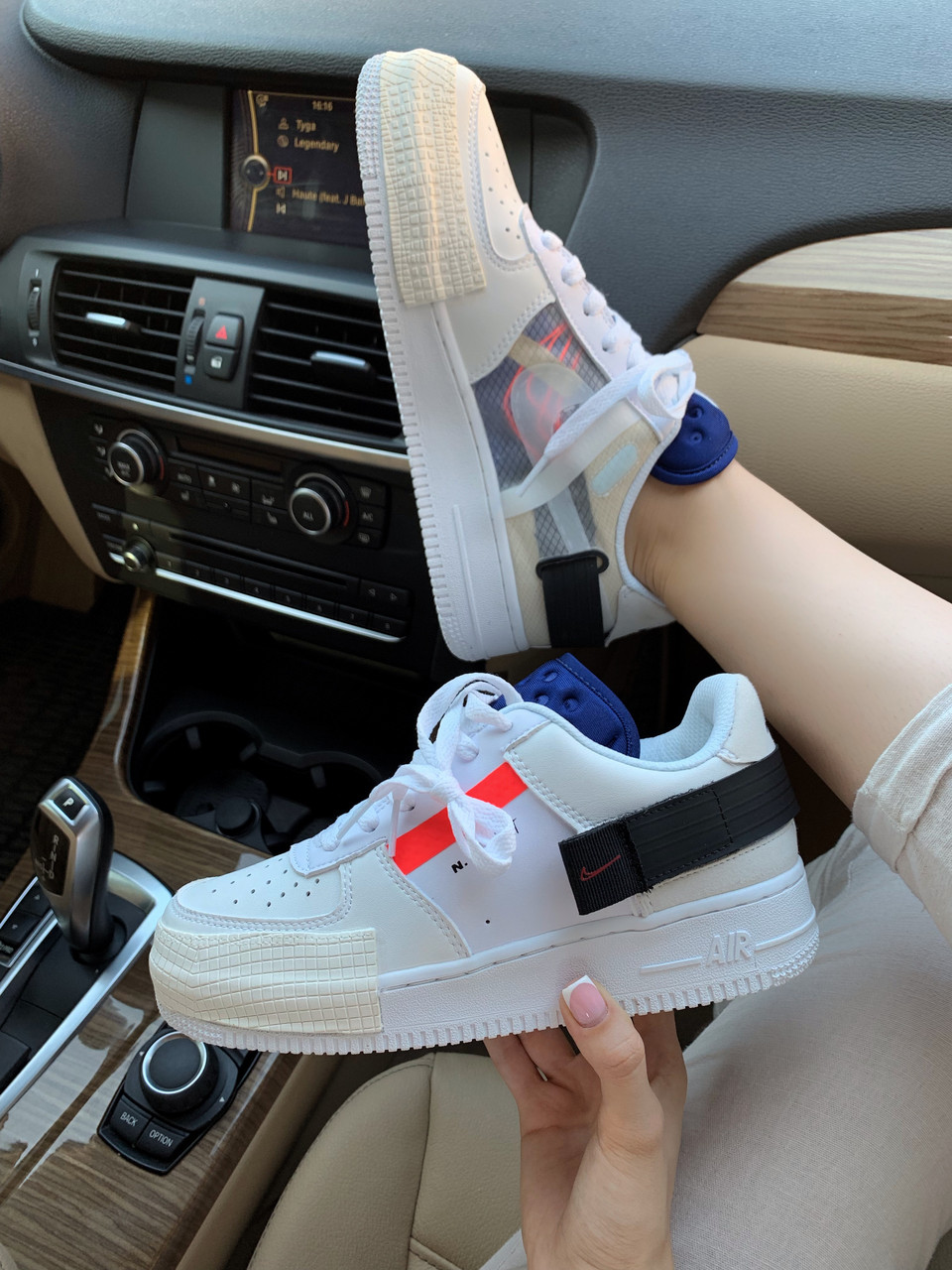 Жіночі кросівки Nike Air Force 1 Type 354 White | Найк Аір Форс 1 354 Білі