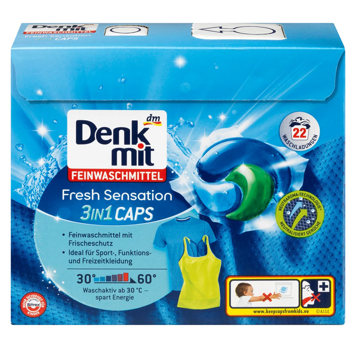 Капсули для прання Denkmit 3 в 1 Fresh Sensation НОВИНКА