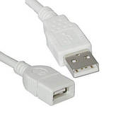 Кабель ATCOM USB AM - USB AF 0.8м white 3788