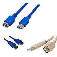 Кабель ATCOM USB AM to USB AF 0.8м 6084112