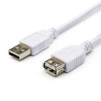 Кабель ATCOM USB AM/AF 1.8m white 3789