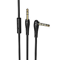 HOCO AUX UPA15 + микрофон 1м (2pin-3pin (90*)) black