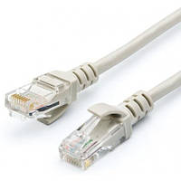 ATCOM UTP RJ45 Cat.5e patchcord molded 2m grey 4963