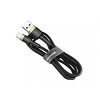 Baseus USB AM на iPhone Cafule 1.5A 2m Black-gold