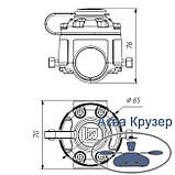 BORIKA FASTen FMr132 чорний монтажний майданчик для встановлення аксесуарів на трубах Ø 30/32 мм для човнів, фото 2