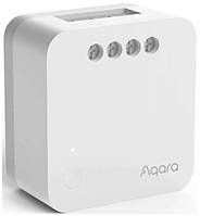 Реле одноканальное без нулевой линии Aqara Switch Module T1 ZigBee Global SSM-U02 AU002GLW01