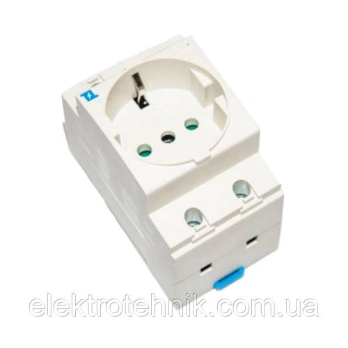 Розетка на din-рейку із заземленням АС 30