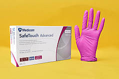 Нітрилові рукавички S рожеві Medicom SafeTouch Advanced Magenta