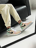 Жіночі кросівки Nike Air Jordan Retro 1 Mid High Multicolor | Найк Аір Джордан, фото 8
