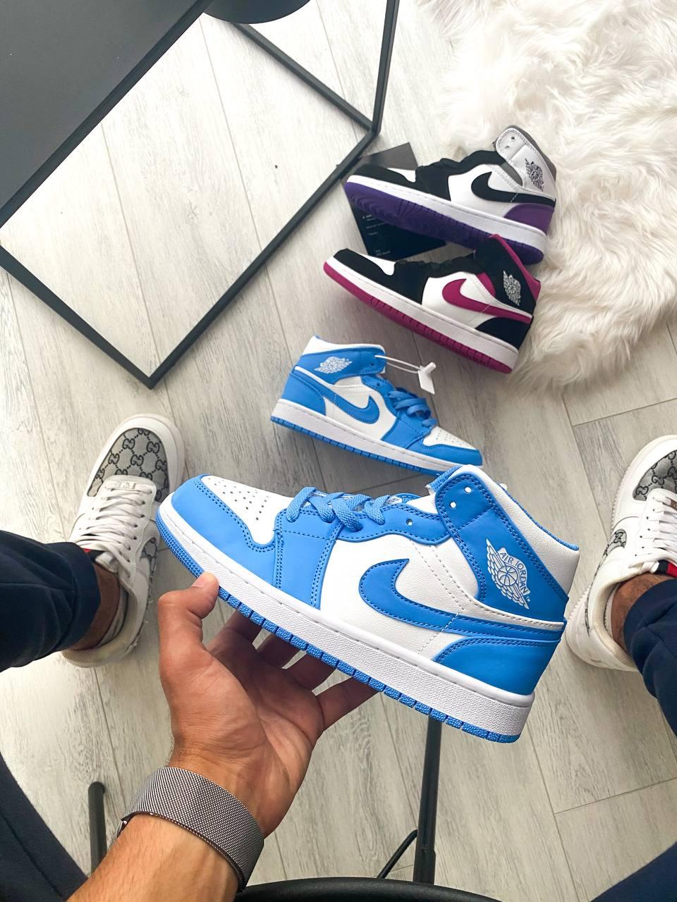 Жіночі кросівки Nike Air Jordan 1 Retro High Blue | Найк Аір Джордан 1 Голубі