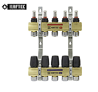 Коллекторный блок RAFTEC LCR-1.5 на 5-выходов с расходомерами и евроконусами