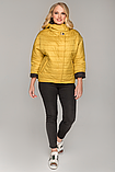 Модна демісезонна куртка Нонна з манжетами великого розміру 48-56 різні забарвлення, фото 2