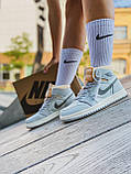 Чоловічі / жіночі кросівки Nike Air Jordan Retro 1 Mid High ZOOM COMFORT LONDON | Найк Аір Джордан, фото 3