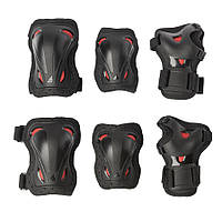 Детский Комплект Защиты Rollerblade XXXS из 3 Элементов Skate Gear Junior 3 pack Черно-Красный