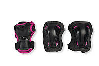 Детский Комплект Защиты Rollerblade XS из 3 Элементов Skate Gear Junior 3 pack Черно-Розовый