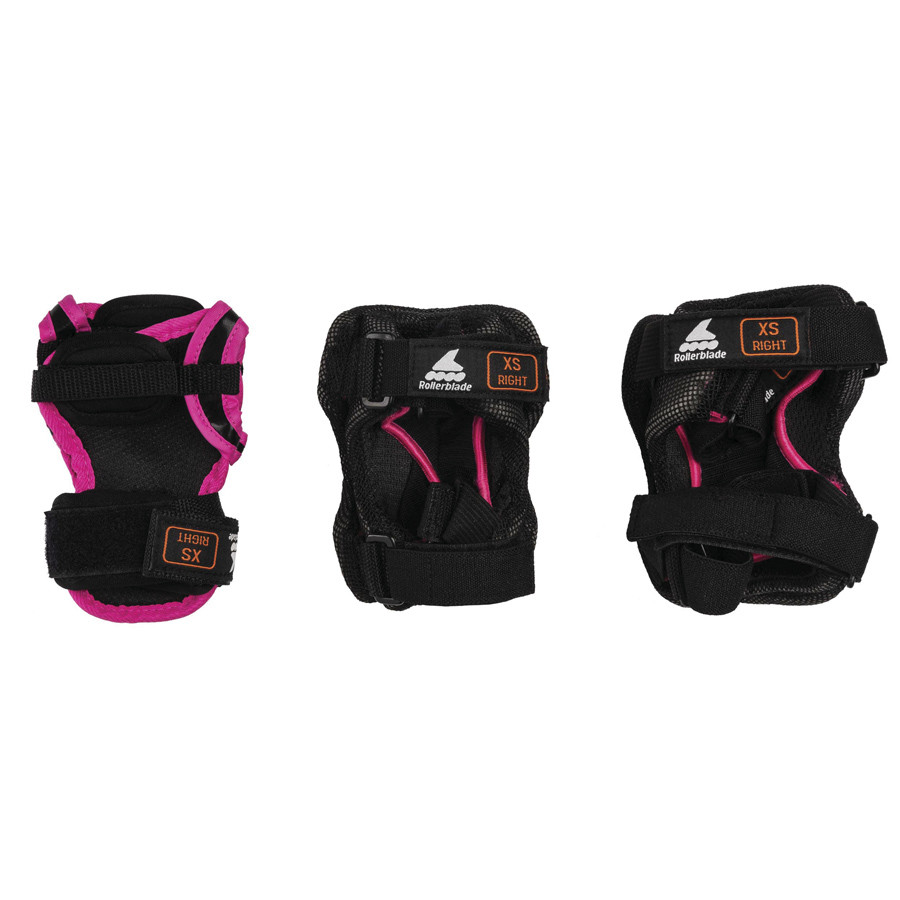 Детский Комплект Защиты Rollerblade XS из 3 Элементов Skate Gear Junior 3 pack Черно-Розовый - фото 4 - id-p1579241594