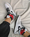 Чоловічі / жіночі кросівки Nike Air Jordan Retro 1 Mid High Light Smoke Grey | Найк Аір Джордан 1 Сірі, фото 8
