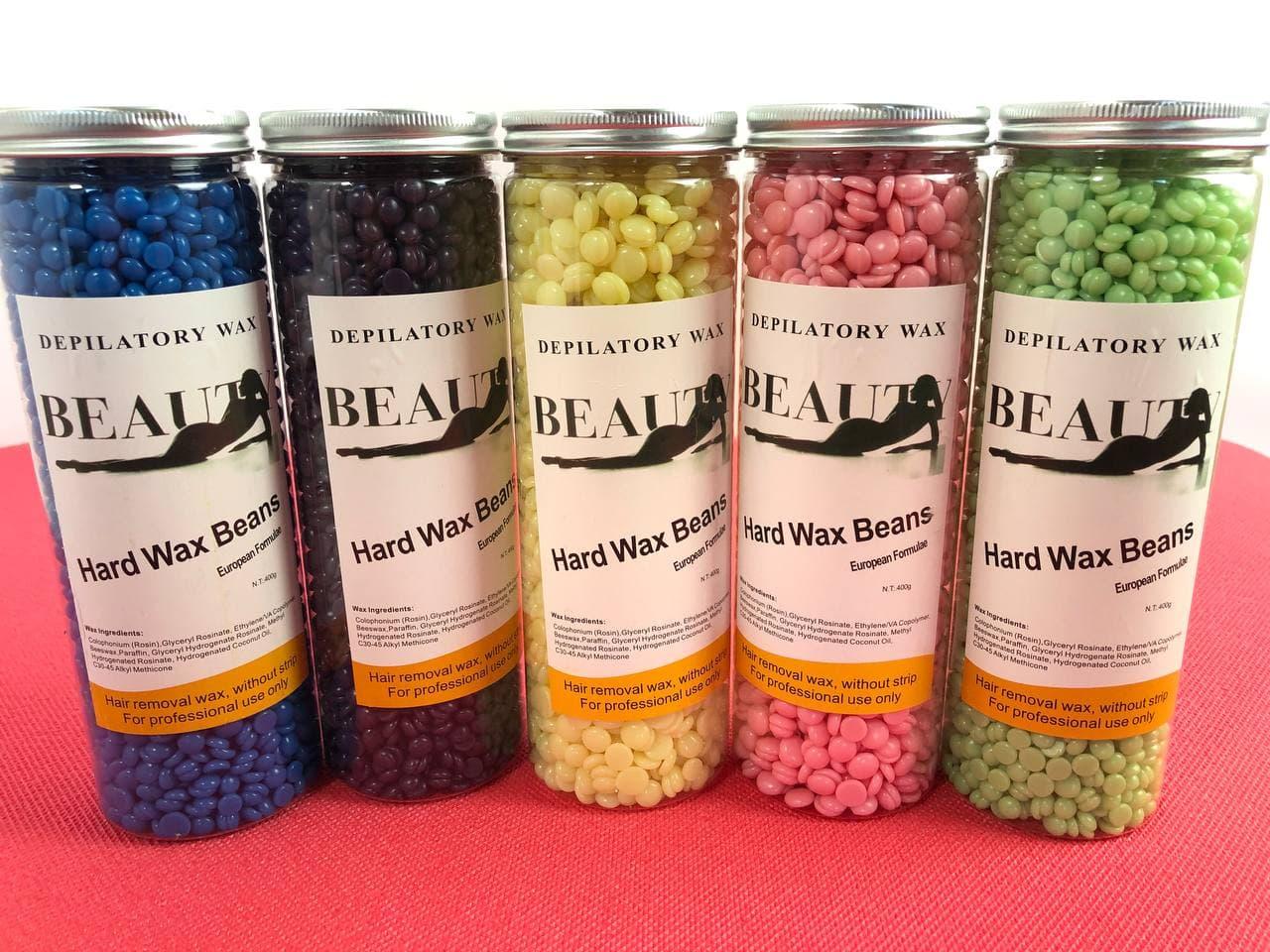Віск для депіляції Hard Wax Beans BEAUTY у гранулах, в асортименті , 400 грам
