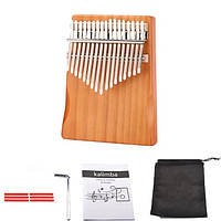 Калімба з цільним корпусом на 17 клавіш