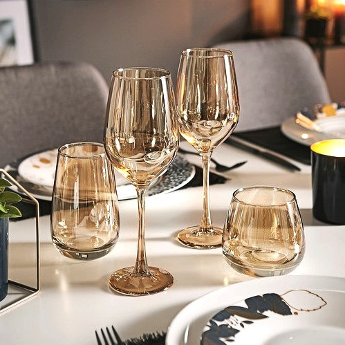 Набір низьких склянок Luminarc Сір де Коньяк Золотий мед 300 мл 4 шт P9309, фото 1