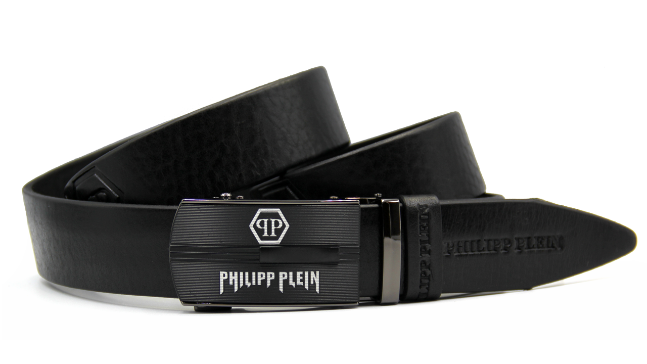 Чоловічий ремінь італійська шкіра PHILIPP PLEIN люкс якість