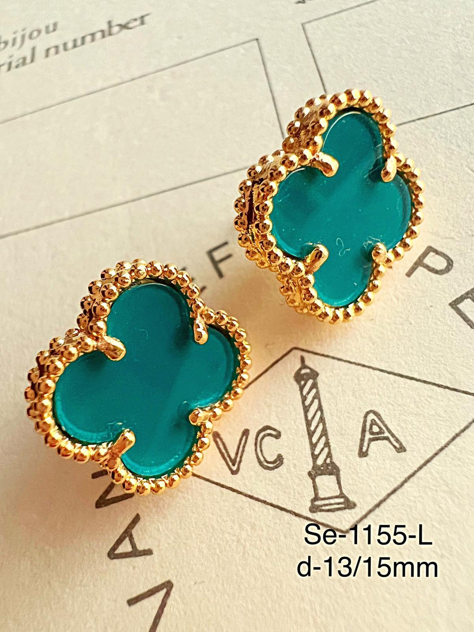 Сережки Stainlees Steel преміум (14-К)