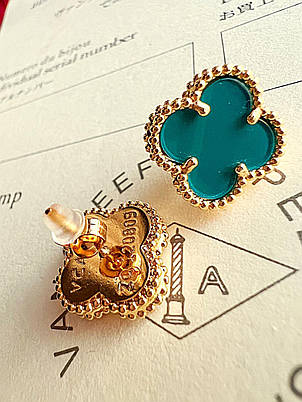 Сережки Stainlees Steel преміум (14-К), фото 2