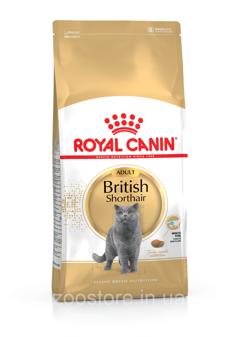 Корм сухий Royal Canin для дорослих котів породи британська короткошерста British Shorthair Adult 400 g