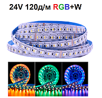 Светодиодная лента LEDTech 24v rgbw smd 5050 ip20 120led/m многоцветная. Два в одном диоде. Премиум