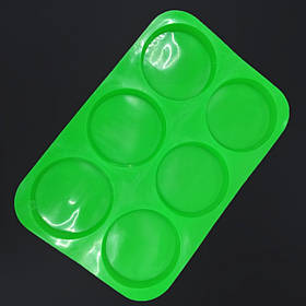 Силіконова форма для оладок, драніків і десертів зелена 4505