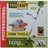 Коса бензинова Procraft T4200 PRO FREE TOOLS NEW 2021 MODERN