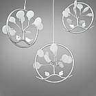 Сучасна люстра Світлячок у стилі модерн з хромовим каркасом та лампочками в комплекті D-HXD9142/3CH, фото 3