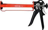 Пістолет для нанесення густих мас YATO YT-67560: півкруглий, L= 225 мм, W= 70 мм, фото 2