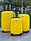 Чемодан дорожній на 4 колесах Carbon 310 Середній (М) Жовтий, фото 3