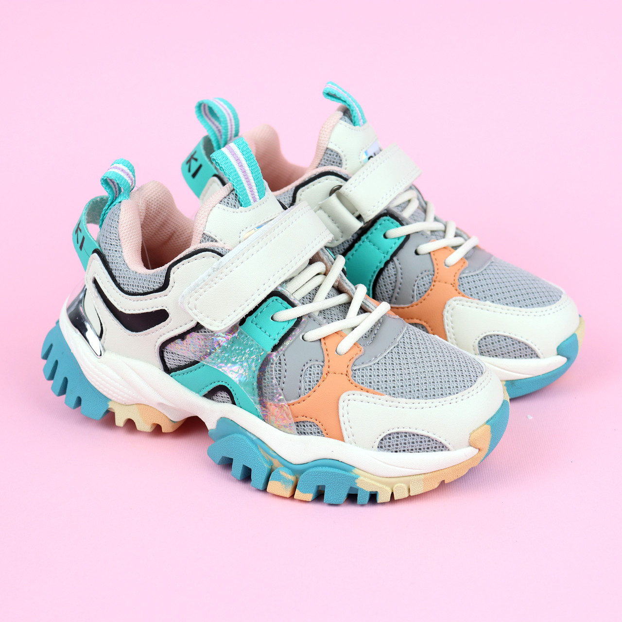 Кросівки для дівчинки різнобарвна підошва тм Bi&Ki, фото 1