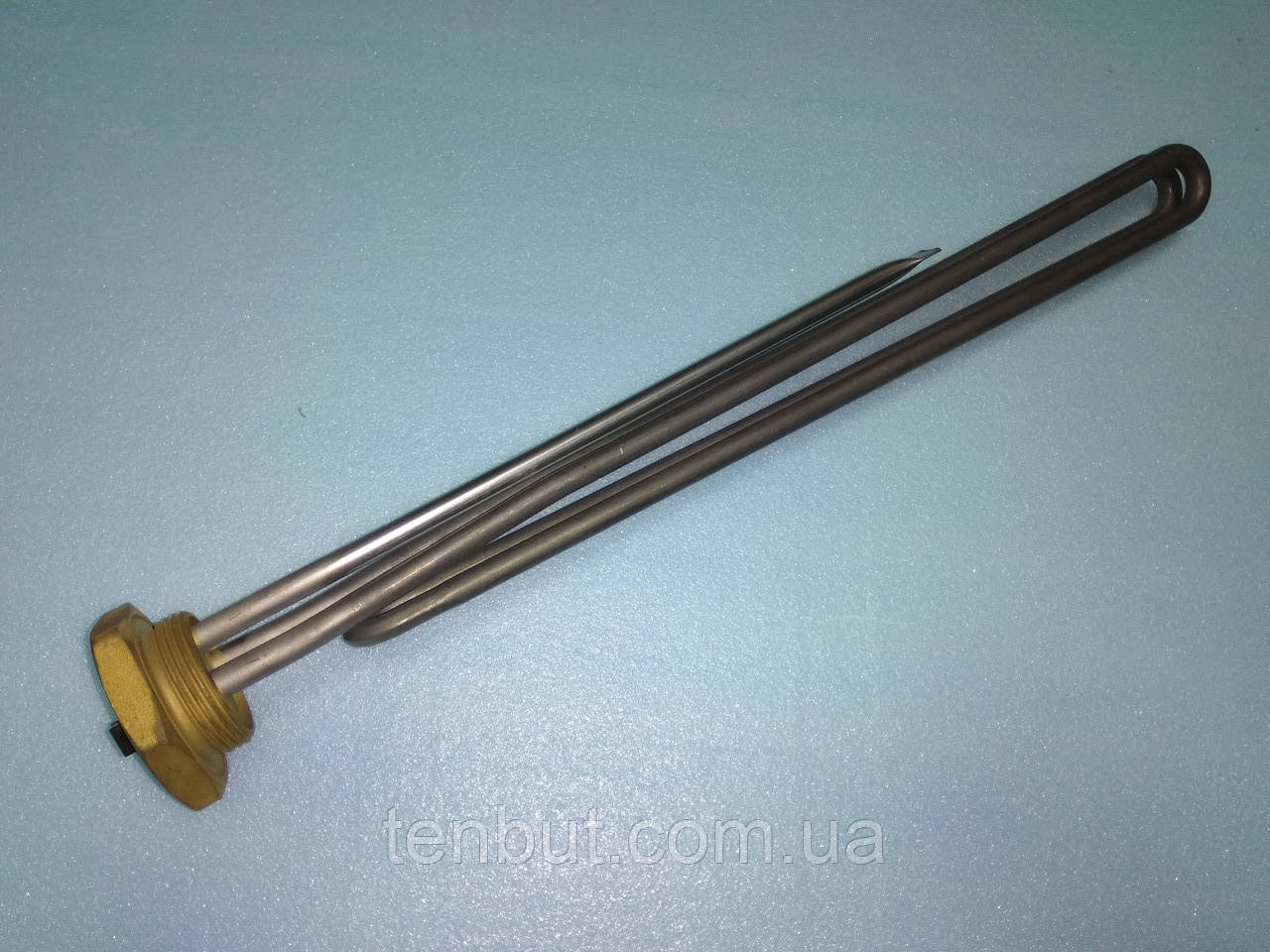 Тен різьбовий нержавіючий 1.1/4"дюйма різьблення 4.0 кВт.230В. без місця під магнієвий анод . Виробник Kawai ., фото 1