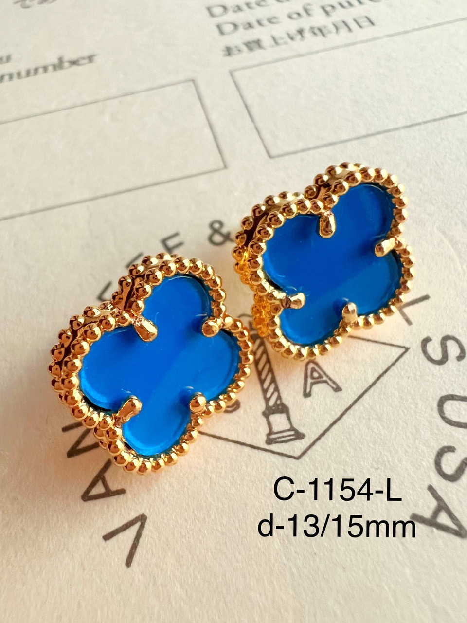 Сережки Stainlees Steel преміум (14-К)